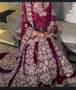 2019 Attractive Indian and Pakistani Bridal <b>Lehenga</b> with Heavy Embroidery <b>Wedding</b> Dress - Product Image 6