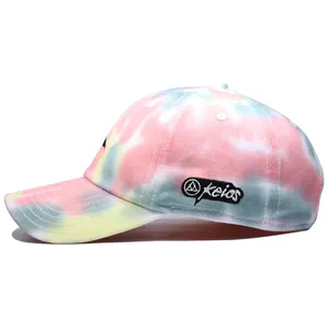 Tùy Chỉnh Chất Lượng Cao Bóng Chày Đỉnh Tie Dye Rửa Hat Và Cap