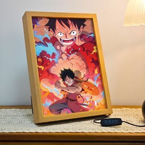 Impression UV Anime Luffy Cadre photo <span class=keywords><strong>en</strong></span> bois <span class=keywords><strong>Manga</strong></span> Design Décoration <span class=keywords><strong>de</strong></span> la maison Éclairage - Product Image 5