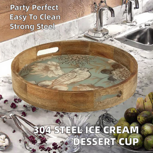 Bandeja de Té Rectangular de Madera de Acacia Pulida Estilo Japonés Moderno, para Hogar, Cafetería, Bandeja Desechable para Frutas y Pasteles para Fiestas - Product Image 2