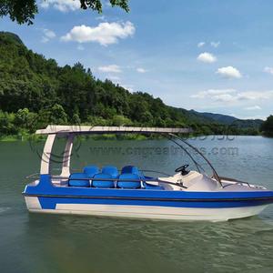 Barco eléctrico para 6 a 8 personas con cuerpo de FRP Ideal para Lake Resort o negocio de alquiler - Product Image 6