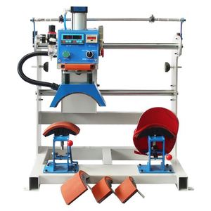 Máquina de prensa de calor neumática de doble estación con apertura automática y deslizamiento superior para gorras, ideal para imprimir gorras de tamaño 8*14 cm - Product Image 2