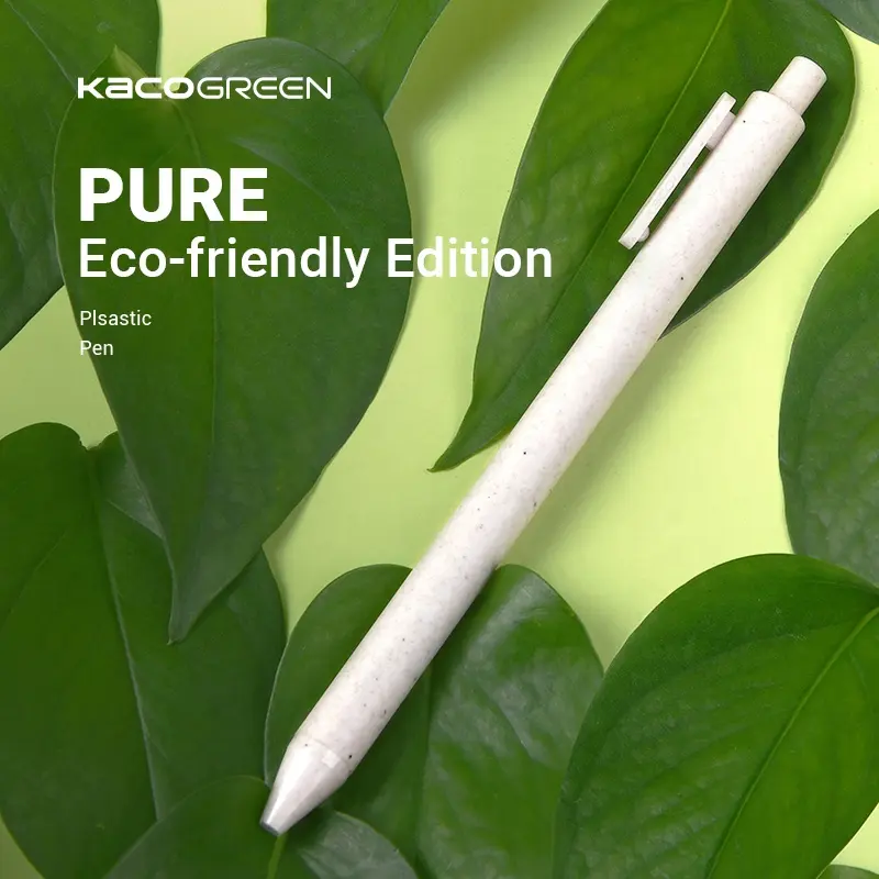 KACO शुद्ध पर्यावरण के अनुकूल वापस लेने योग्य Refillable जेल स्याही कलम 0.5mm ठीक बिंदु पर्यावरण कलम