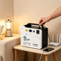 Station d'alimentation portable légère 1000Wh, 500W de pointe, 1000W onde sinusoïdale pure, UPS, charge solaire, alimentation de secours