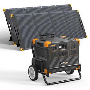 PECRON Portable 3600W <b>Solar</b> <b>Generator</b> With for Outdoor Camping Backup Power US/EU Warehouse E3600LFP+2 X PV300W 110V 220V 3600wa - Product Image 1