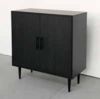 Armoire de rangement moderne en bois à 2 portes, grande capacité, montage facile, chambre à coucher, maison, hôtel, appartement, salon, meubles en métal