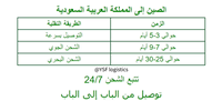 Tarifs d'expédition logistiques les moins chers Service de messagerie FBA à porte Arabie saoudite Agent de fret maritime/express Chine Freight Forward