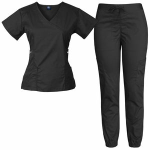 Uniformes Femmes Scrubs Sets - Enhanced V Neck Top Multi Colour Scrubs - Product Image 2