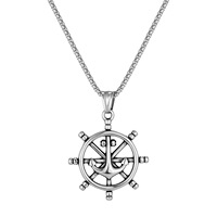 Vente en gros d'usine de colliers unisexes en acier inoxydable avec pendentifs bicolores pouvant être imprimés avec des logos