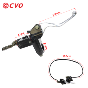 Kit de frein avant en alliage d'aluminium Etrier de maître-<span class=keywords><strong>cylindre</strong></span> à disque noir pour moto Accessoires de vélo Scooter ATV Off Road - Product Image 4