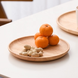 Nhật Bản Cổ Điển Rắn Sồi Gỗ Tấm Món Ăn Đặt Vòng Bộ Đồ Ăn Cho Trái Cây Bánh Mì Snack Bít Tết Đám Cưới Đảng Nhà Bếp Cách Sử Dụng - Product Image 4