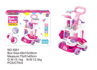 Aspirateur électrique pour maison pour enfants appareils ménagers éclairage chariot de nettoyage sonore ensemble de jouets cadeaux de Noël