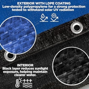 Cubierta para Piscina Redonda de Alta Resistencia para Invierno, de PE, para Piscinas Elevadas de 15 pies, con Protección UV, Venta al por Mayor, Fabricación Personalizada OEM - Product Image 5