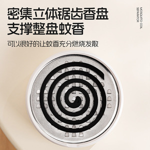 Xinzao Mosquito Coil Box With Lid Ash Collection Windproof Plastic Household Anti Odour Incense Holder - Product Image 5