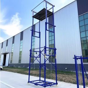 <span class=keywords><strong>Platform</strong></span> Lift Perancah Lipat Listrik Kecil Kapasitas 500kg <span class=keywords><strong>Platform</strong></span> Perancah Standar Baja - Product Image 1