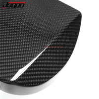 Pour Corvette C8 coupé 2020 + 2 pièces couvercle d'amortisseur panneau de commande de conduite magnétique garniture accessoires de voiture en Fiber de carbone sec