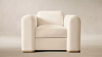 Rhoohill Maßgefertigtes Luxus-Sofa aus Weißem Leinen Retro-Villa Wohnzimmer-Sofa Moderne Wohnzimmermöbel Sofa-Set