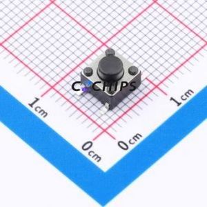 BTS0D0031CBG00 Tactile Switch SMD-4P,6x6mm Switch Round Button 1.8N Vertical Mount 6mm - Product Image 1