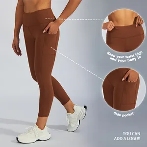 JIEJIN High Quality 2024 Elastic Soft Skin Butt Lift Leggings Tight Yoga Pants Leggings For Women