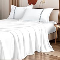 2025 vente chaude ensemble de draps en coton de qualité blanche pour hôtel