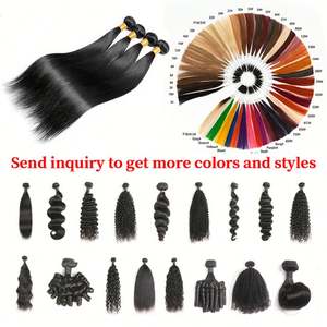 Custom Colors Cuticle Intact Remy Malaysian Virgin Human Hair Weaving Kinky Style Machine Double Weft 8 Inches <b>Stretched</b> Length - Product Image 2