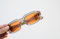 Lunettes de soleil personnalisées en acétate, forme carrée, faible MOQ, marque privée, tendance, unisexe, marque indépendante, OEM ODM
