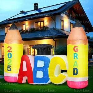 New Leap 5.9ft Graduate Gift <span class=keywords><strong>3D</strong></span> Lápiz en forma <span class=keywords><strong>de</strong></span> sombrero <span class=keywords><strong>de</strong></span> graduación Carta Personalizable Artículo inflado Decoración - Product Image 3