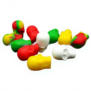 Para Suministro Transfronterizo: Caja de Almacenamiento Portátil de Silicona con Forma de Calavera de 15ml, Antipolvo, para Cera de Narguile y Accesorios E-Narguile - Product Image 5