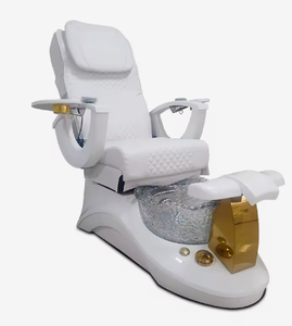 Sillón de Pedicura Eléctrico Negro de Lujo con Bomba de Drenaje y Masaje, Color y Logotipo Personalizables para Salón de Uñas - Product Image 5