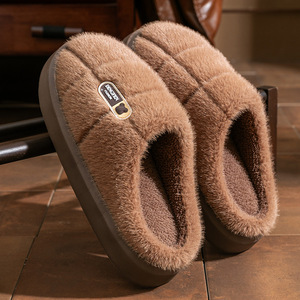 Chaussons chauds pour femmes, épaisses semelles antidérapantes, chaussons chauds pour couples, chaussons en <span class=keywords><strong>laine</strong></span> d'hiver pour hommes - Product Image 1