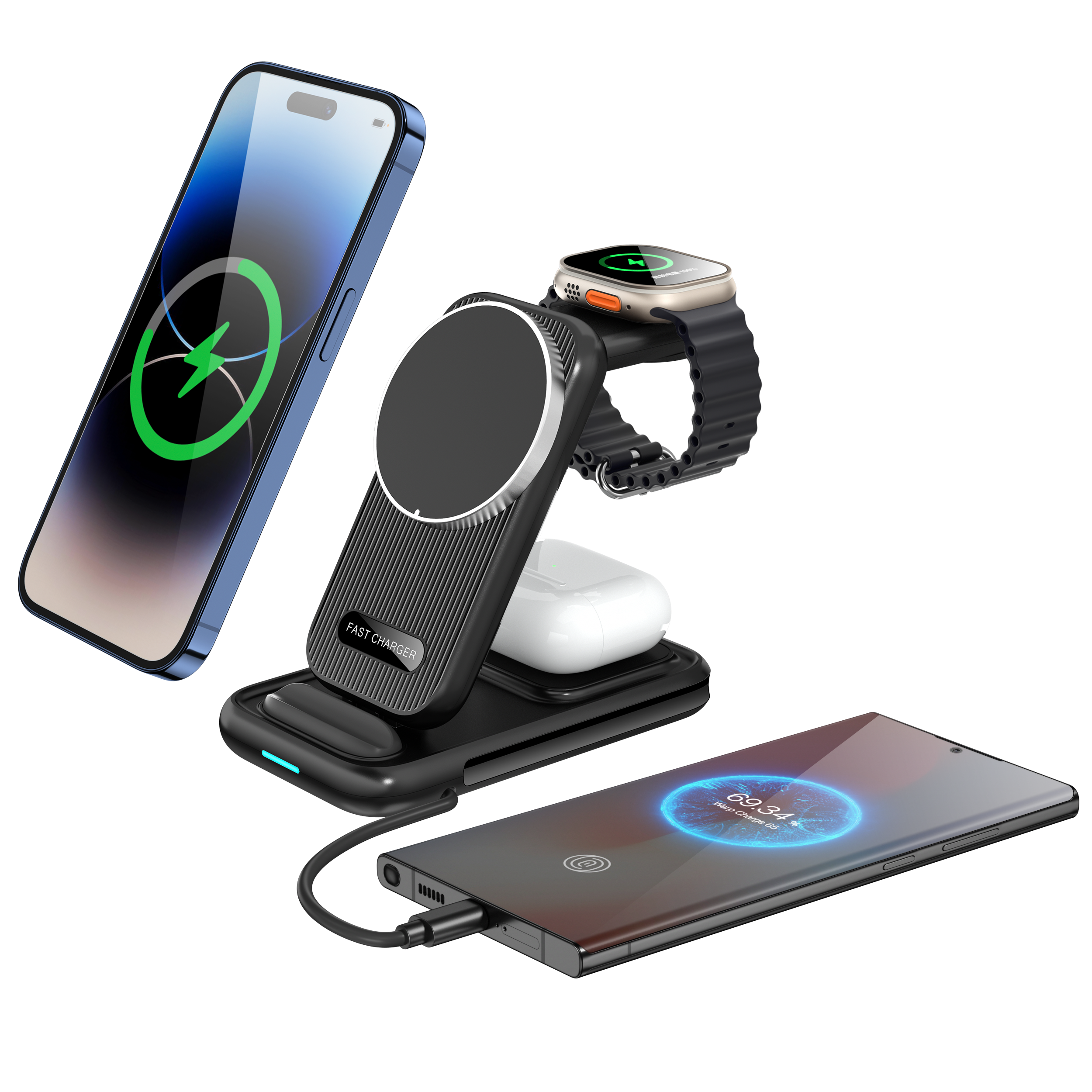 สไตล์ไร้สายสีดำ