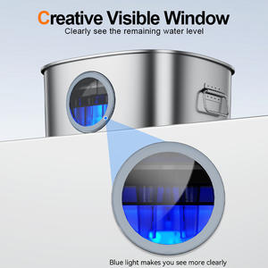 Fontaine à eau pour animaux de compagnie en acier inoxydable 11L, design arrondi pour chiens et chats, distributeur d'eau intelligent détachable - Product Image 3
