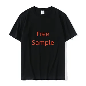 Оптовая продажа, индивидуальная Высококачественная Мужская футболка с принтом, простая черная футболка, футболка для мужчин, 100% хлопок