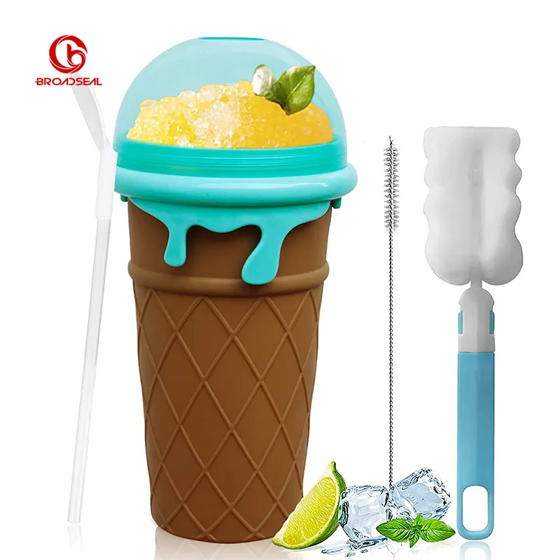 500ml Eis Gefrorener Slushy Maker Magic Squeeze Cup Cooling Maker Cup Gefrier becher Milch shake Ice Cup