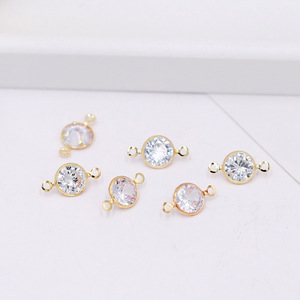 小型銅合金エッジジルコン手作りネックレスブレスレットアクセサリー - Product Image 6