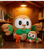 Peluches hiboux Pokémon - Jouet anti-stress rembourré en coton PP pour canapés, oreillers et décoration de tables