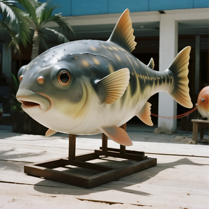 Modèle de simulation en forme de poisson-globe fabriqué à la main pour l'éducation marine préscolaire de mariage affiche le centre commercial de nouveauté - Product Image 3