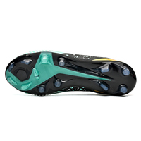 Chaussures de football personnalisables à tige haute FG avec col en tricot antidérapant pour terrain ferme pour hommes – Compétition