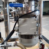 Homogénéisateur émulsifiant sous vide mobile haute performance pour la fabrication de cosmétiques, avec pompe à vide, agitateur, moteur AC, SUS316L, 100L