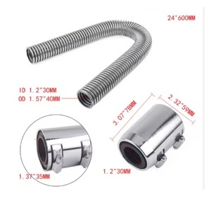 Manguera de refrigerante de acero inoxidable Haofa de 24 pulgadas, 600 mm de diámetro interior, 1,2 pulgadas, 30 mm, para reemplazo del radiador del motor - Product Image 1