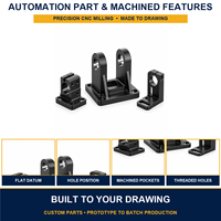 Bagian Braket Pemasangan Sensor Aktuator Silinder Pneumatik Aluminium CNC Kustom untuk Sistem Otomasi