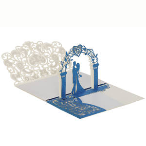 Invitaciones Elegantes con Corte Láser Ecológicas para el Día de la Madre y Bodas, con Sobre - MOQ Bajo, Venta al Por Mayor - Product Image 4