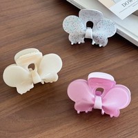 YJL Nouvelle conception Pince à cheveux en acétate papillon pailleté, mignonne et élégante, avec nœud, vente en gros, accessoires pour cheveux pour femmes