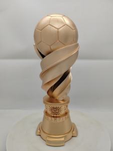 ถ้วยรางวัลลูกฟุตบอลสำหรับเด็กรางวัล Holywell ทองแบบสลักทนทานออกแบบได้ตามต้องการ - Product Image 2