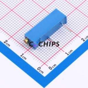 ตัวต้านทาน/โพเทนชิโอมิเตอร์แบบปรับได้สำหรับ3006P-205-LF ผ่านชิ้นส่วนรู (THT)-3P, ตัวต้านทาน6.5x4.9มม. 10% 2mOhm 750 250mw PPM/℃ - Product Image 2