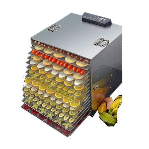 Machine industrielle de séchage et de déshydratation des fruits en acier inoxydable, capacité 55 kg, contrôle de température 35-80°C - Product Image 5