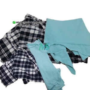 Chiffons de nettoyage en coton coupés, couleur foncée, en provenance de t-shirts usagés - Product Image 2