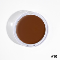 Maquillage végétalien en marque blanche, haute pigmentation, waterproof, couvrance totale, crème correctrice et contouring, éponge en plastique 66 mm sans cruauté animale, 3 ans