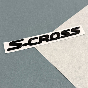 Adesivi Emblema Cofano in Plastica ABS Cromata <span class=keywords><strong>Nera</strong></span>, Decorazione Carrozzeria Auto, Adesivi per VITARA SX4 <span class=keywords><strong>S</strong></span>-<span class=keywords><strong>CROSS</strong></span> - Product Image 4