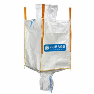 HESHENG 1 tonnellata FIBC singolo un ciclo Jumbo grande borsa 100% materiale PP per carbone 1 metro cubico grande sacchetto di plastica Beras 5 K beccuccio superiore - Product Image 4